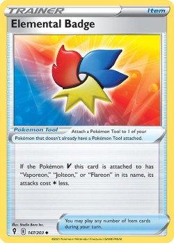 Carte Pokémon: Elemental Badge