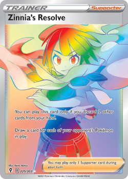 Carte Pokémon:  Zinnia's Resolve