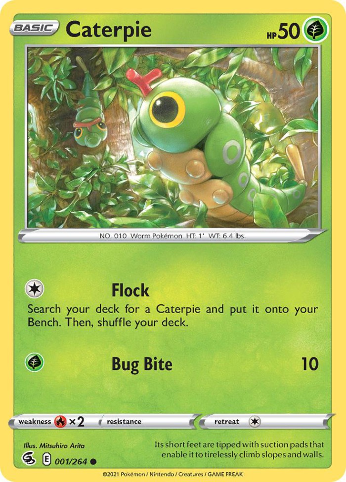 Carte Pokémon: Caterpie [Chenipan]