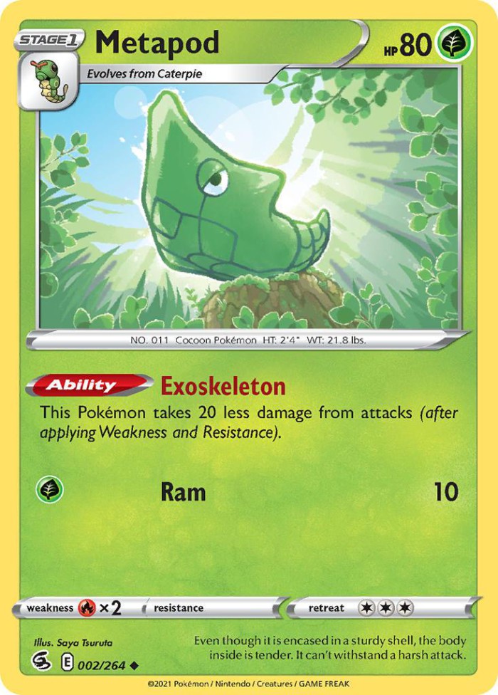 Carte Pokémon: Metapod [Chrysacier]