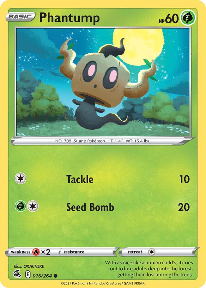 Carte Pokémon: Phantump [Brocélôme]