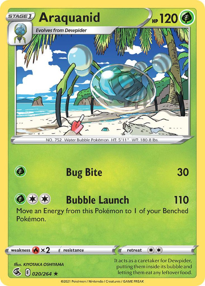 Carte Pokémon: Araquanid [Tarenbulle]