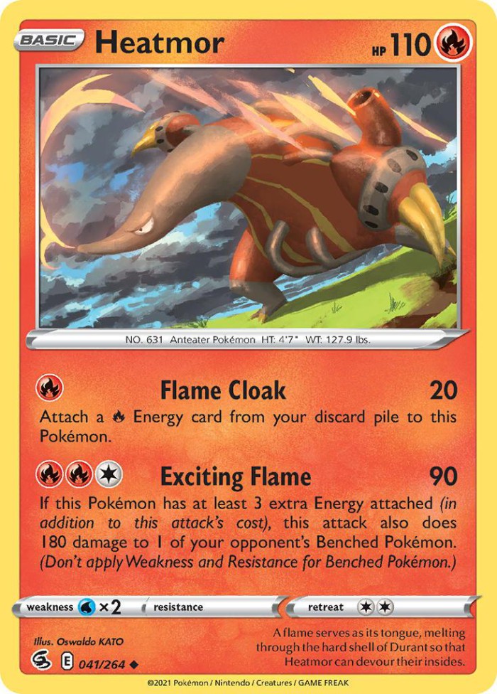 Carte Pokémon: Heatmor [Aflamanoir]