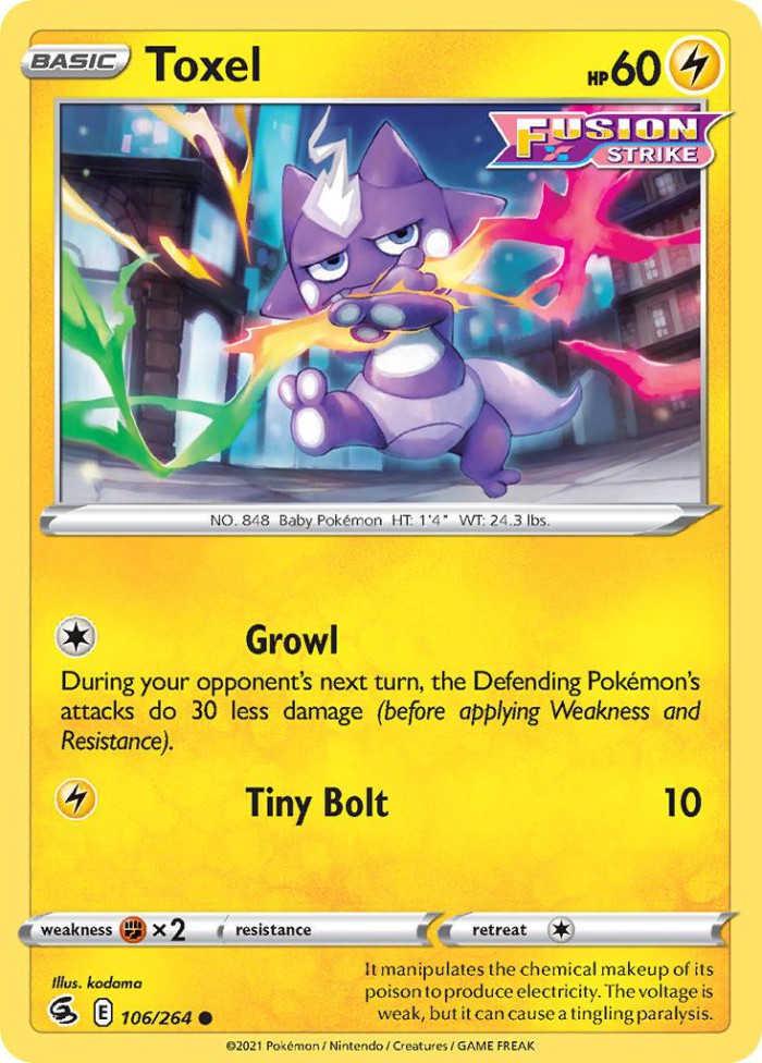 Carte Pokémon: Toxel [Toxizap]