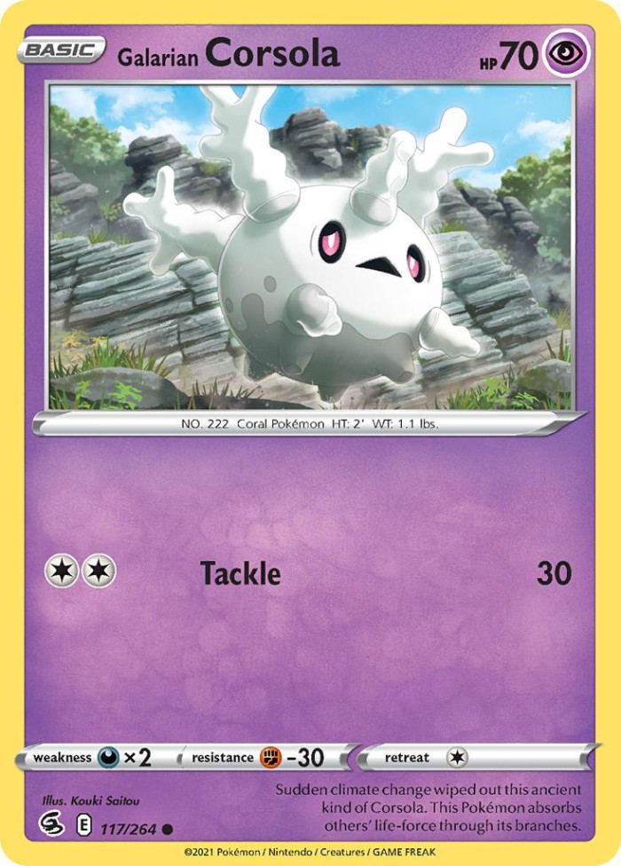 Carte Pokémon: Galarian Corsola [Corayon de Galar]