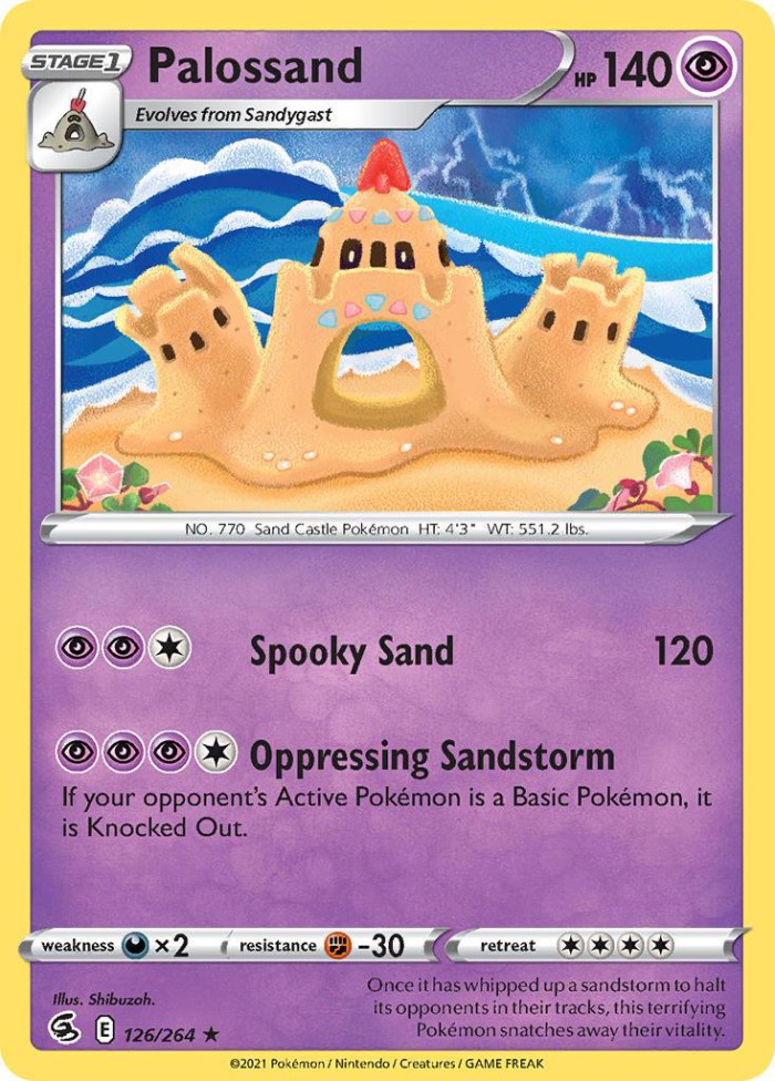 Carte Pokémon: Palossand [Trépassable]