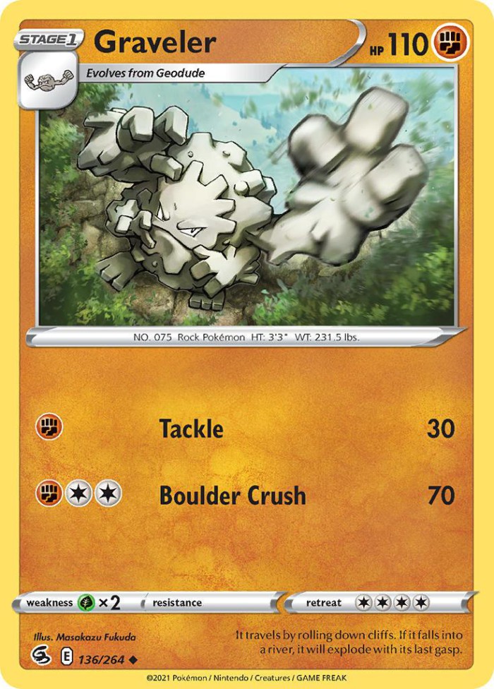 Carte Pokémon: Graveler [Gravalanch]