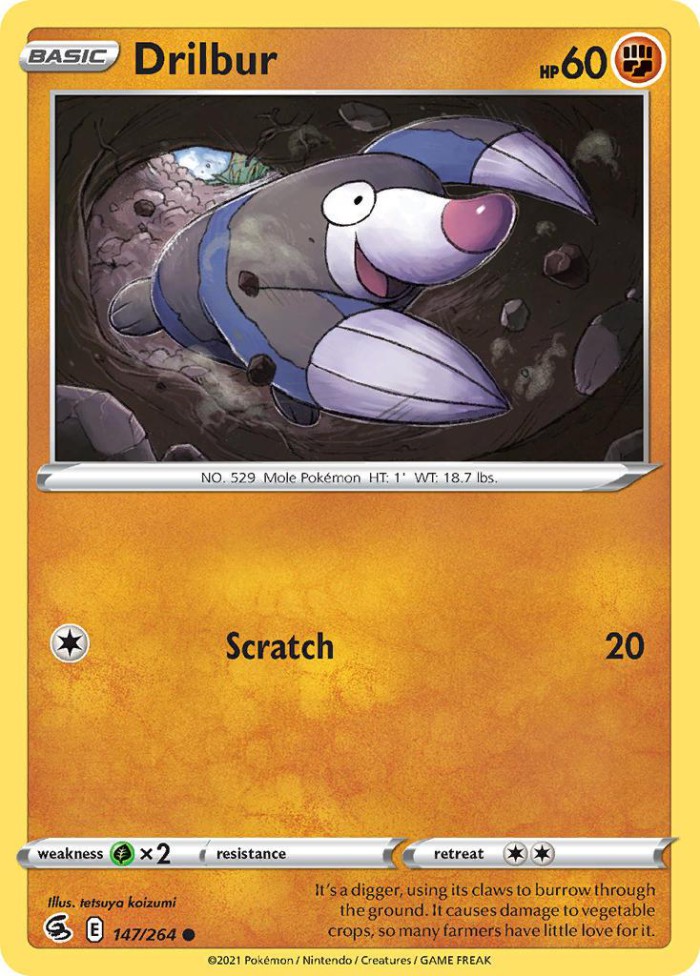 Carte Pokémon: Drilbur [Rototaupe]