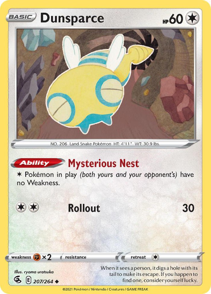 Carte Pokémon: Dunsparce [Insolourdo]