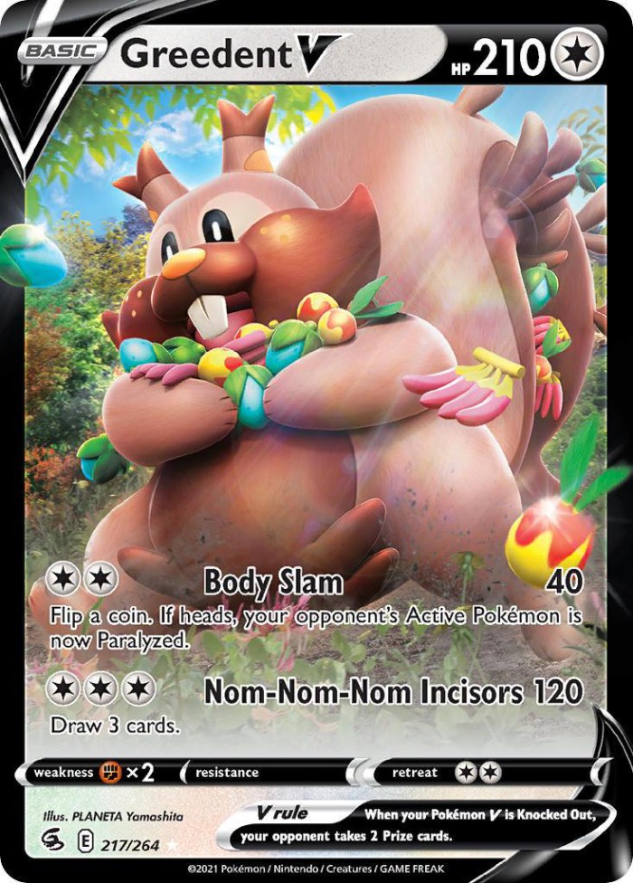 Carte Pokémon: Greedent V [Rongrigou V]