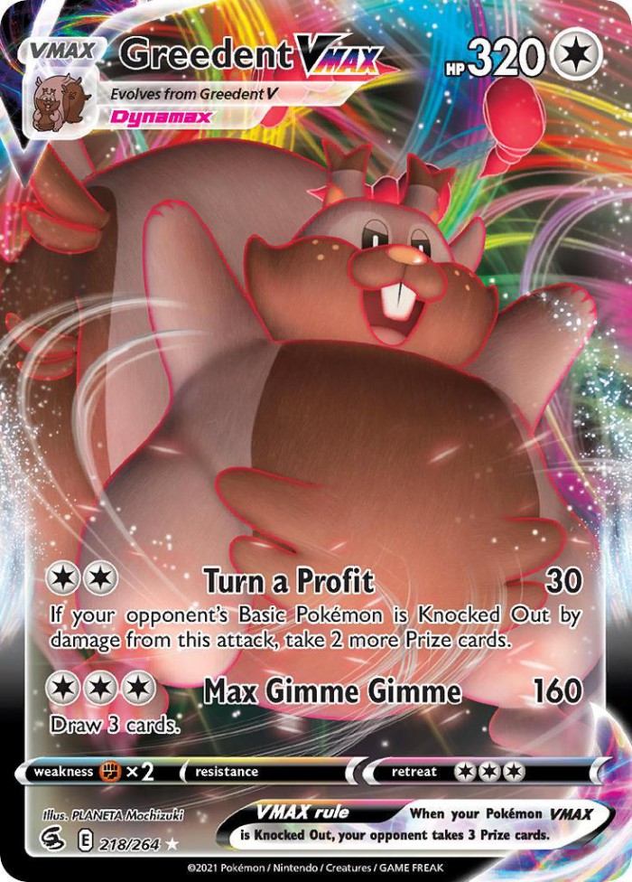 Carte Pokémon: Greedent VMAX [Rongrigou VMAX]