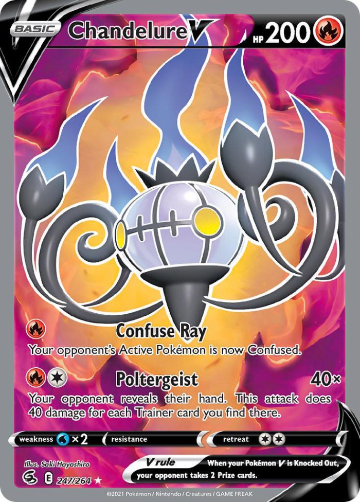 Carte Pokémon: Chandelure V [Lugulabre V]