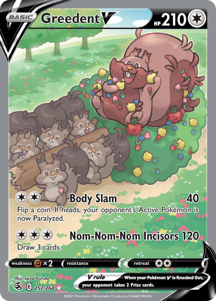 Carte Pokémon: Greedent V [Rongrigou V]