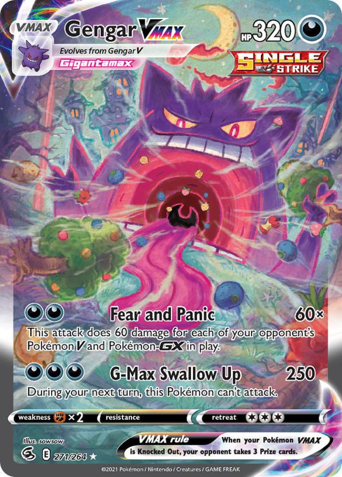 Carte Pokémon: Gengar VMAX [Ectoplasma VMAX]