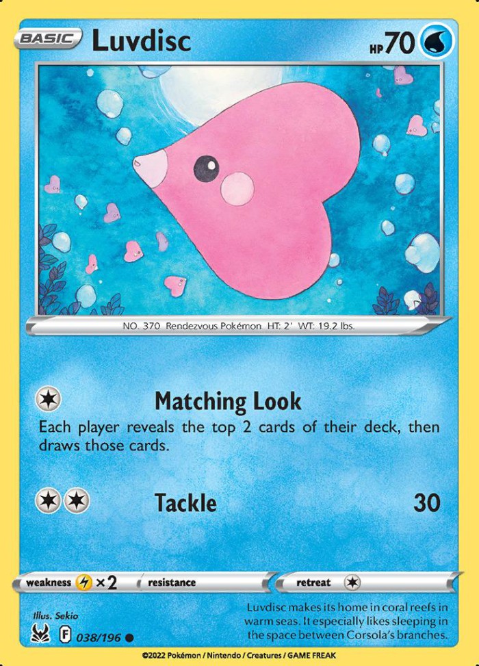 Carte Pokémon: Luvdisc [Lovdisc]