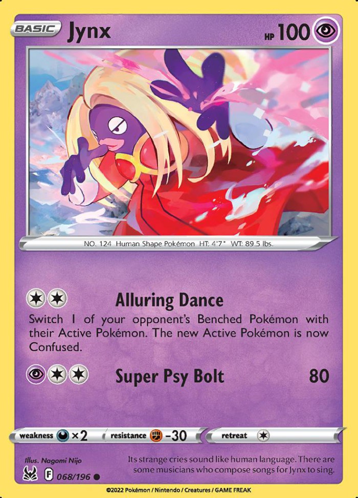 Carte Pokémon: Jynx [Lippoutou]