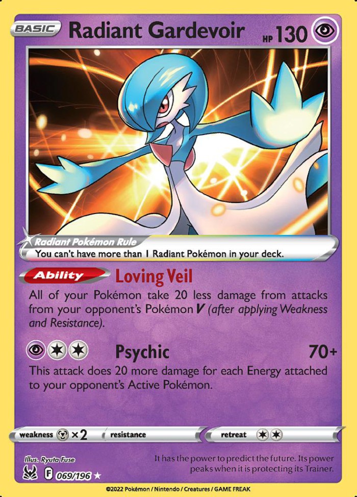 Carte Pokémon: Radiant Gardevoir [Gardevoir Radieux]