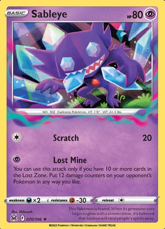 Carte Pokémon: Sableye [Ténéfix]