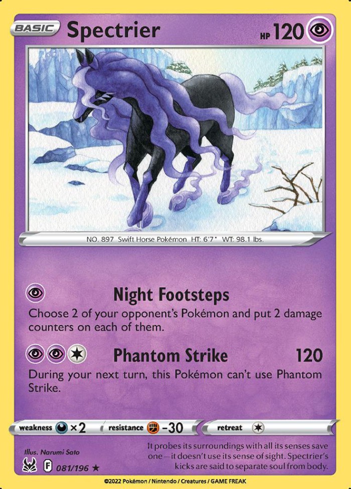 Carte Pokémon: Spectrier [Spectreval]