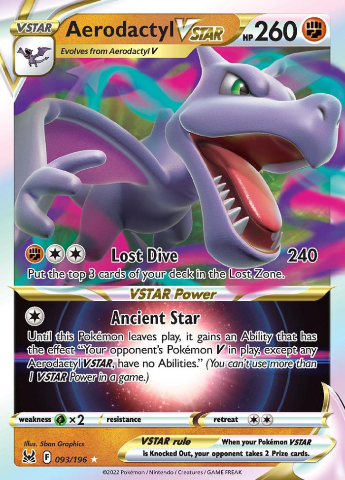 Carte Pokémon: Aerodactyl VSTAR [Ptéra VSTAR]