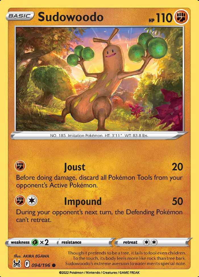 Carte Pokémon: Sudowoodo [Simularbre]