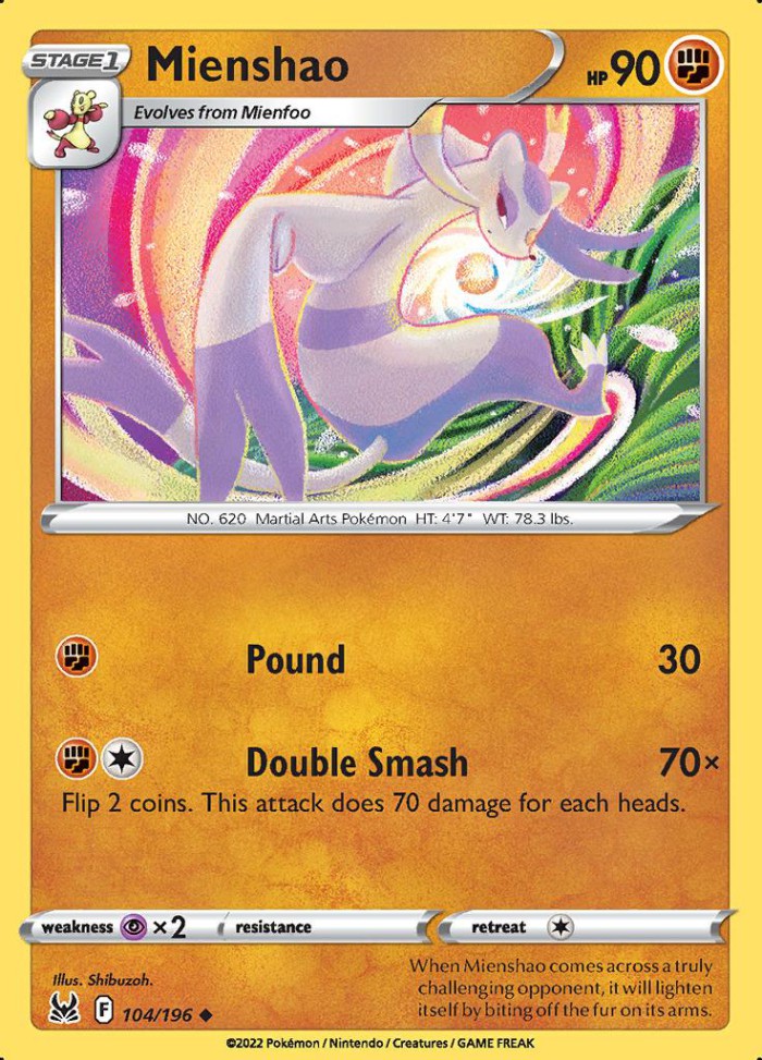 Carte Pokémon: Mienshao [Shaofouine]