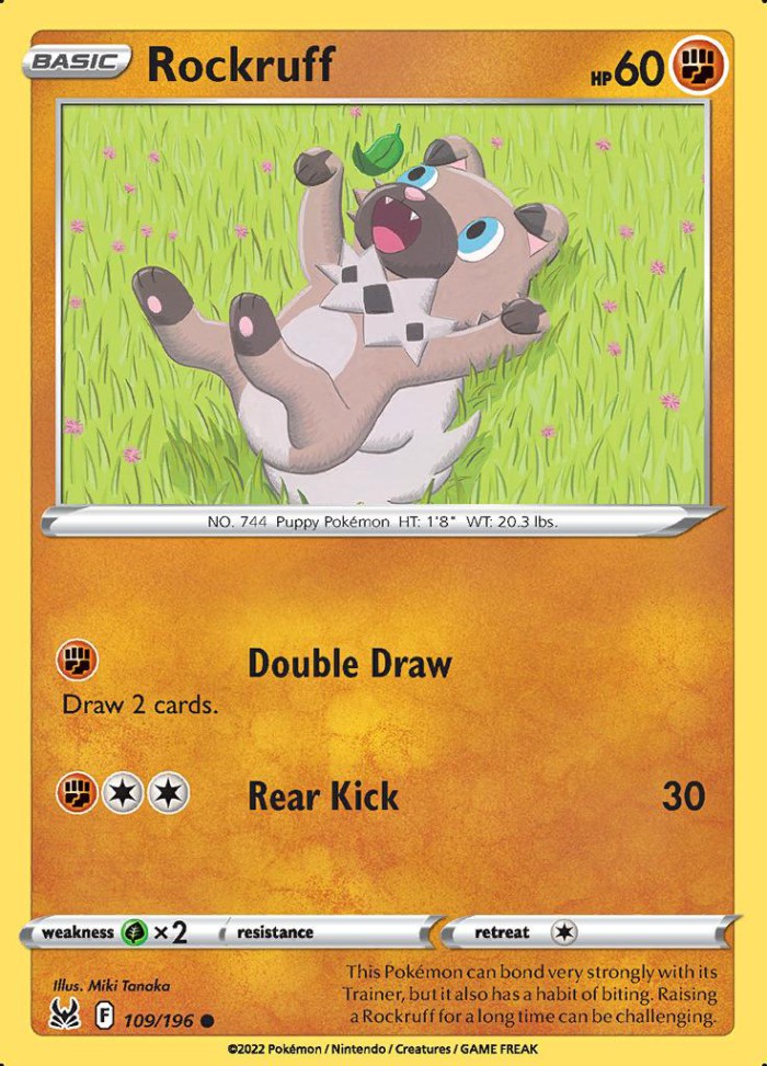 Carte Pokémon: Rockruff [Rocabot]