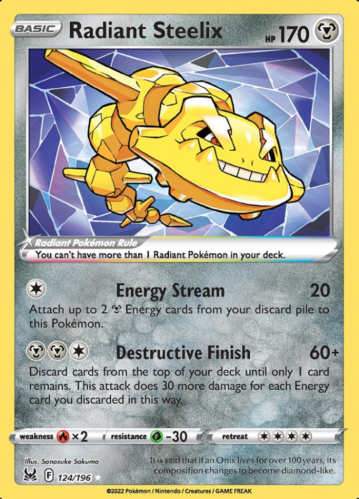 Carte Pokémon: Radiant Steelix [Steelix Radieux]