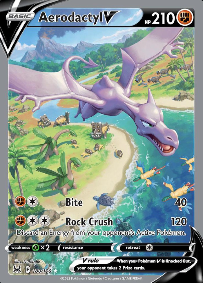 Carte Pokémon: Aerodactyl V [Ptéra V]