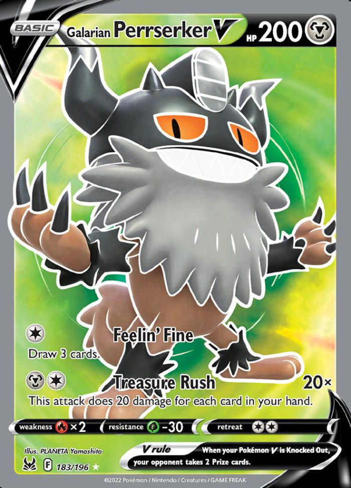 Carte Pokémon: Galarian Perrserker V [Berserkatt de Galar V]