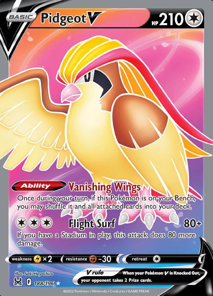 Carte Pokémon: Pidgeot V [Roucarnage V]