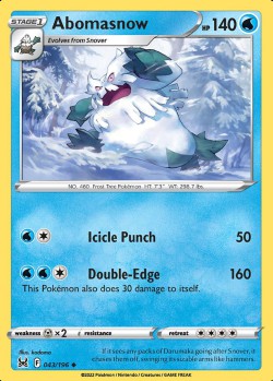 Carte Pokémon: Abomasnow