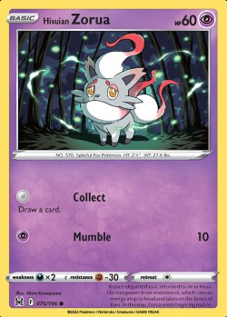 Carte Pokémon: Hisuian Zorua