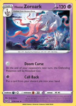 Carte Pokémon: Hisuian Zoroark