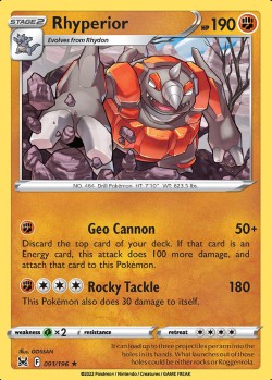 Carte Pokémon: Rhyperior