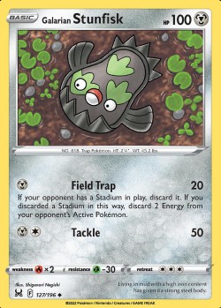 Carte Pokémon: Galarian Stunfisk