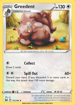 Carte Pokémon: Greedent