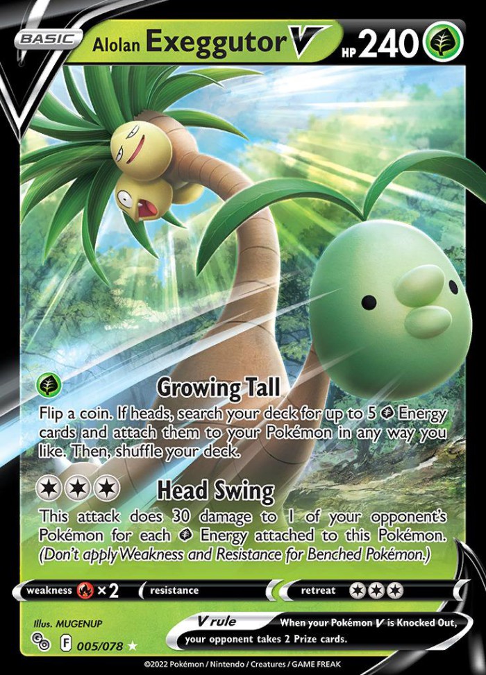 Carte Pokémon: Alolan Exeggutor V [Noadkoko d'Alola V]