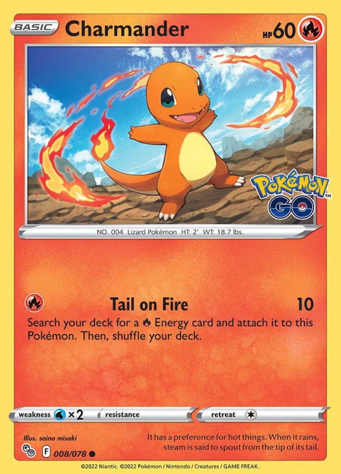 Carte Pokémon: Charmander [Salamèche]