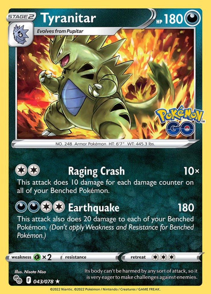 Carte Pokémon: Tyranitar [Tyranocif]