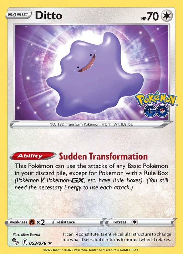 Carte Pokémon: Ditto [Métamorph]