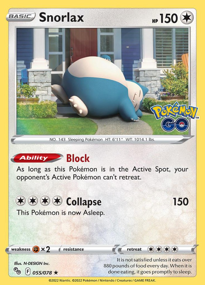 Carte Pokémon: Snorlax [Ronflex]