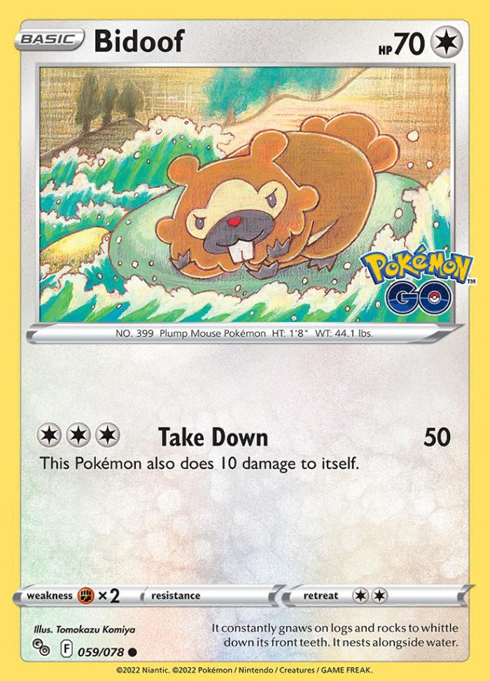 Carte Pokémon: Bidoof [Keunotor]