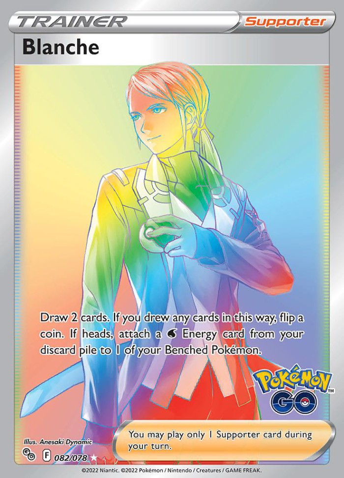 Carte Pokémon: Blanche [Capitaine d'équipe Blanche]