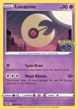 Carte Pokémon: Lunatone