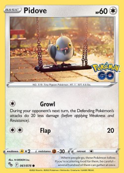 Carte Pokémon: Pidove