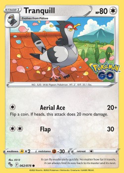 Carte Pokémon: Tranquill