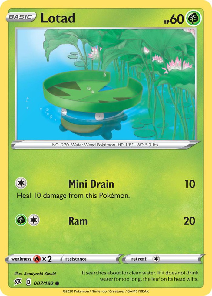 Carte Pokémon: Lotad [Nénupiot]