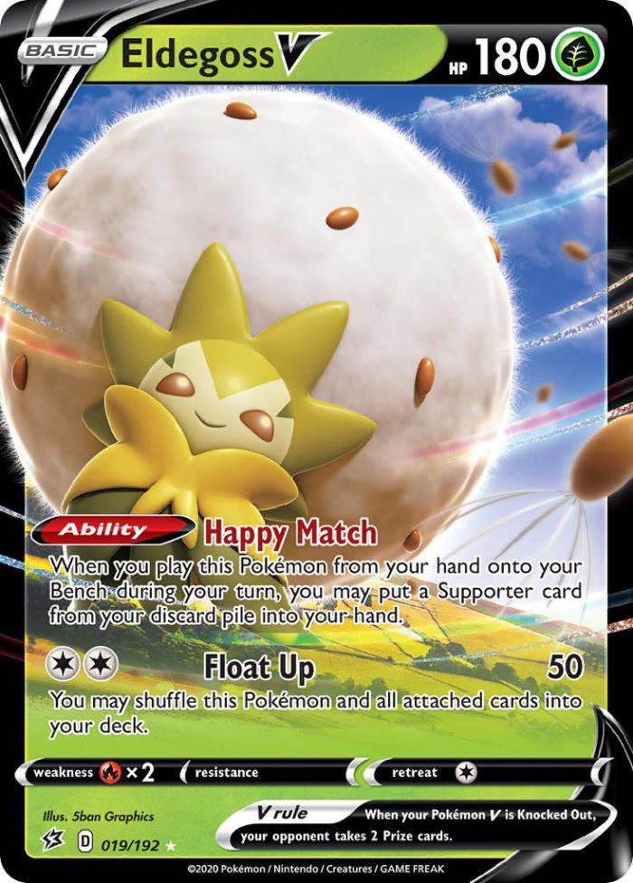 Carte Pokémon: Eldegoss V [Blancoton V]