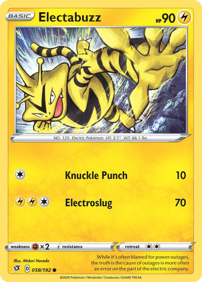 Carte Pokémon: Electabuzz [Élektek]